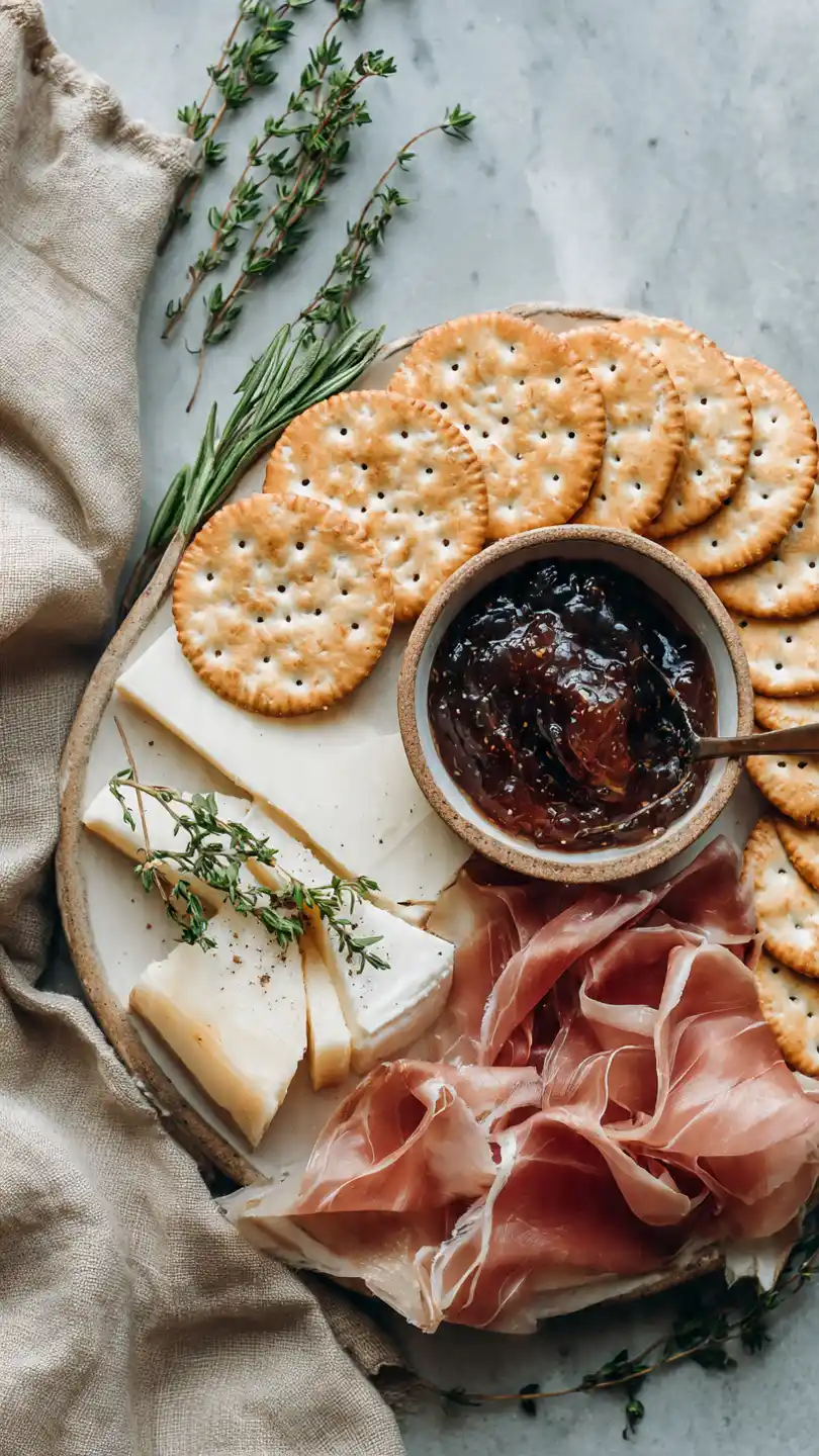 Classic and Easy Ritz Cracker Appetizers (Brie and Fig)