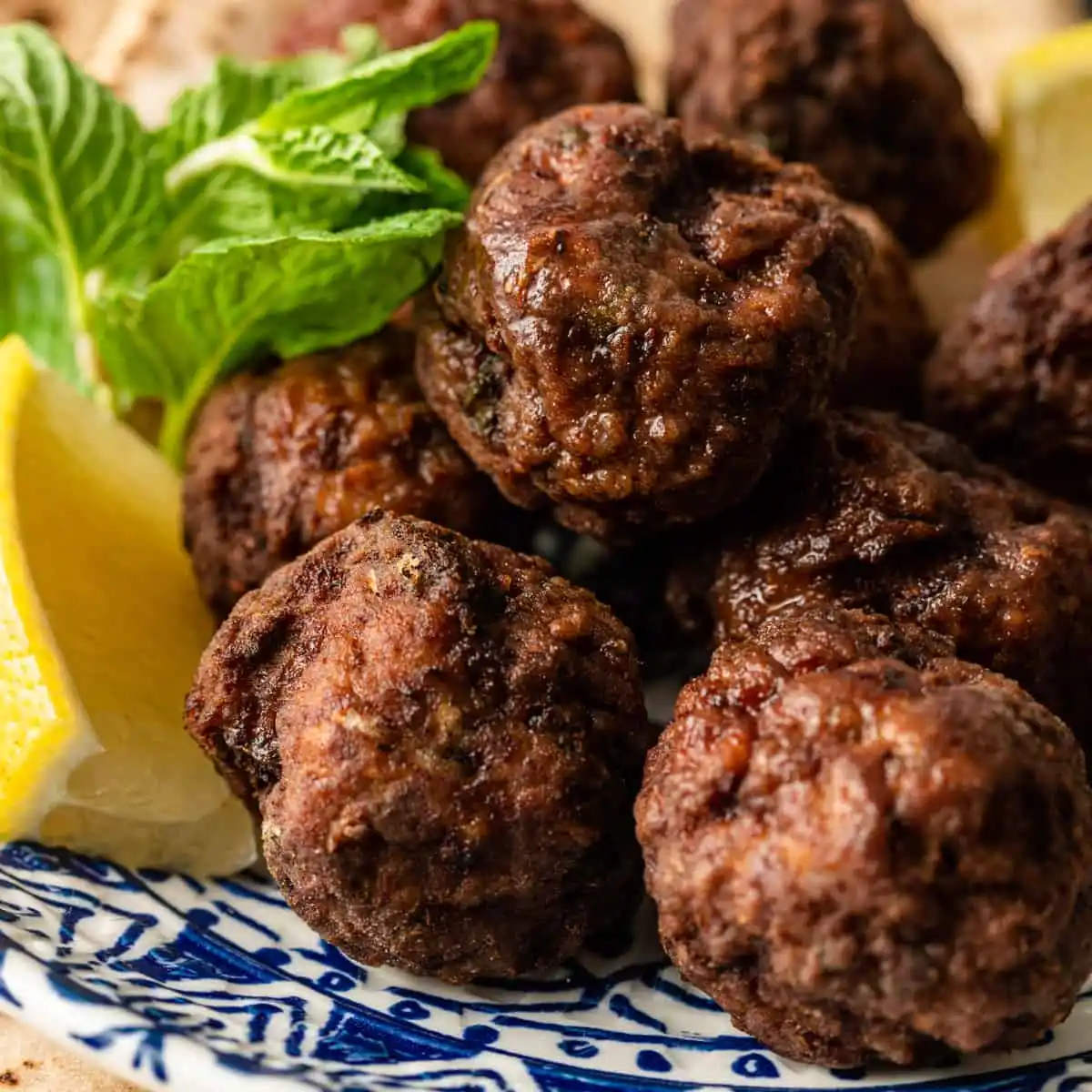 Greek Lamb Keftedes Meatballs