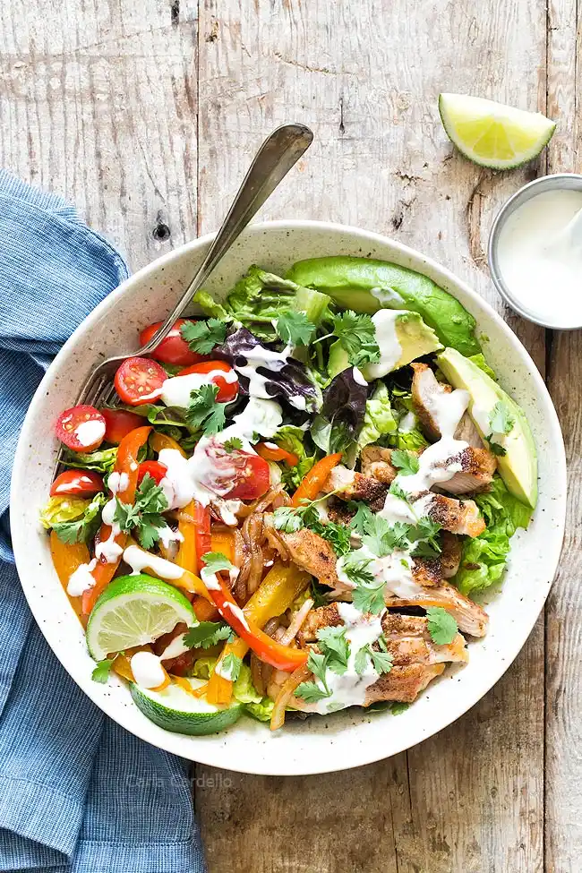 Mexican Chicken Fajita Salad