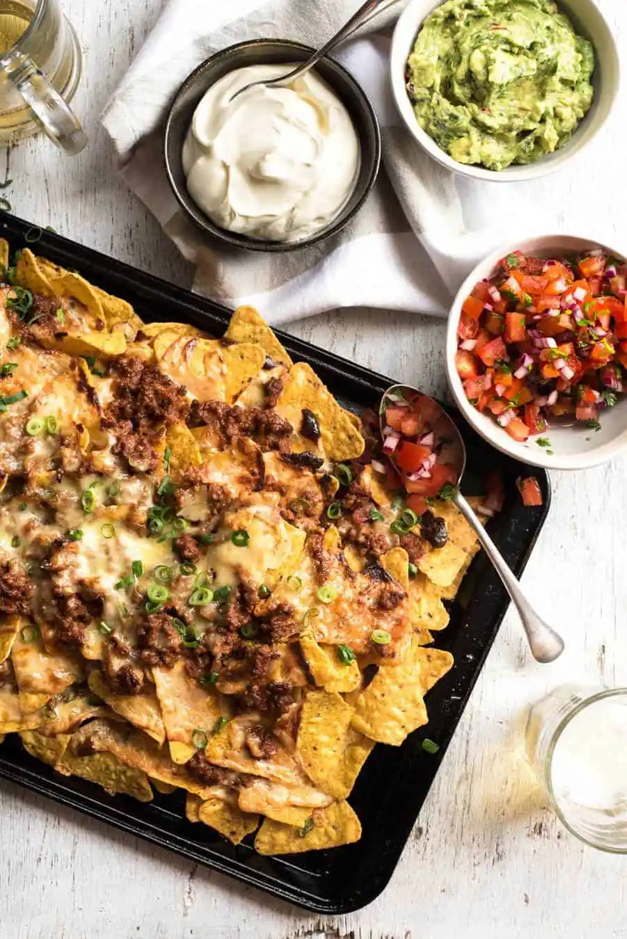 Mexican Fiesta Beef Nacho Platter