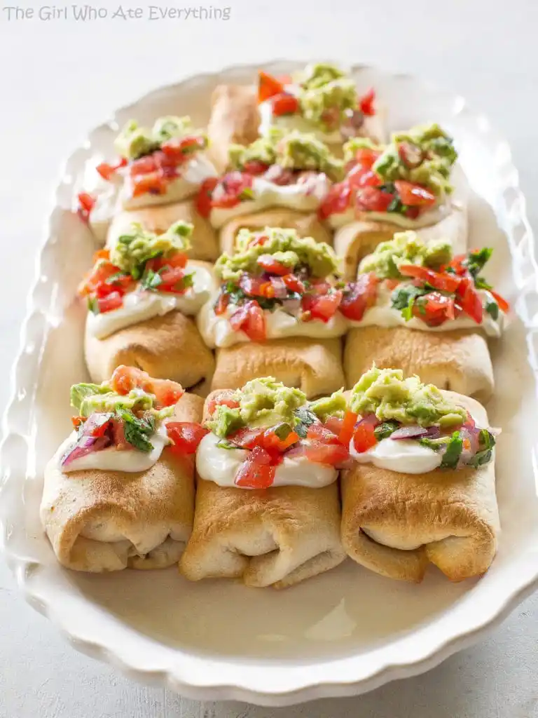Mexican Fiesta Mini Chicken Chimichangas