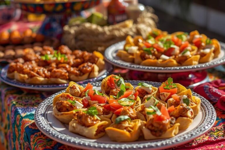 Mexican food party buffet