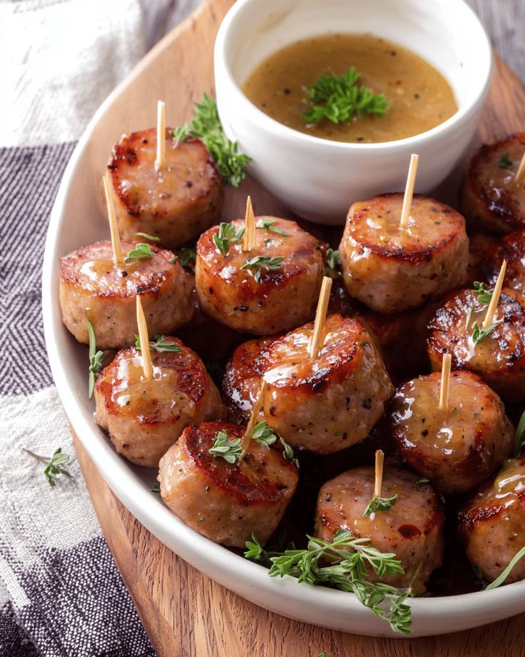 Sausage Appetizers Buffalo Chicken Sausage Bites