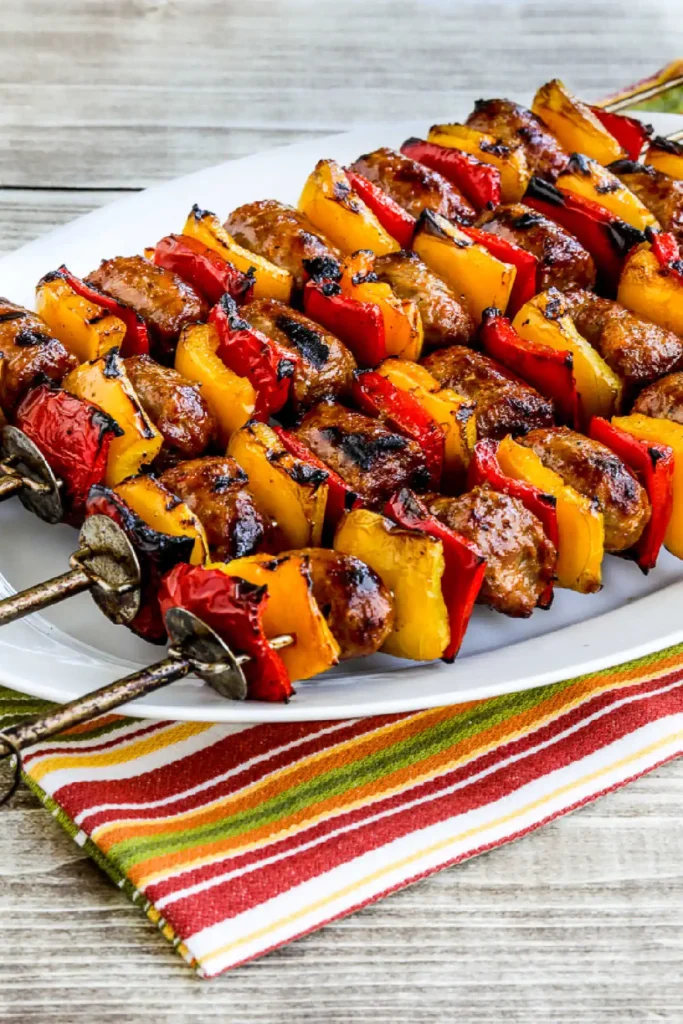 Sausage Appetizers Sausage & Pepper Skewers