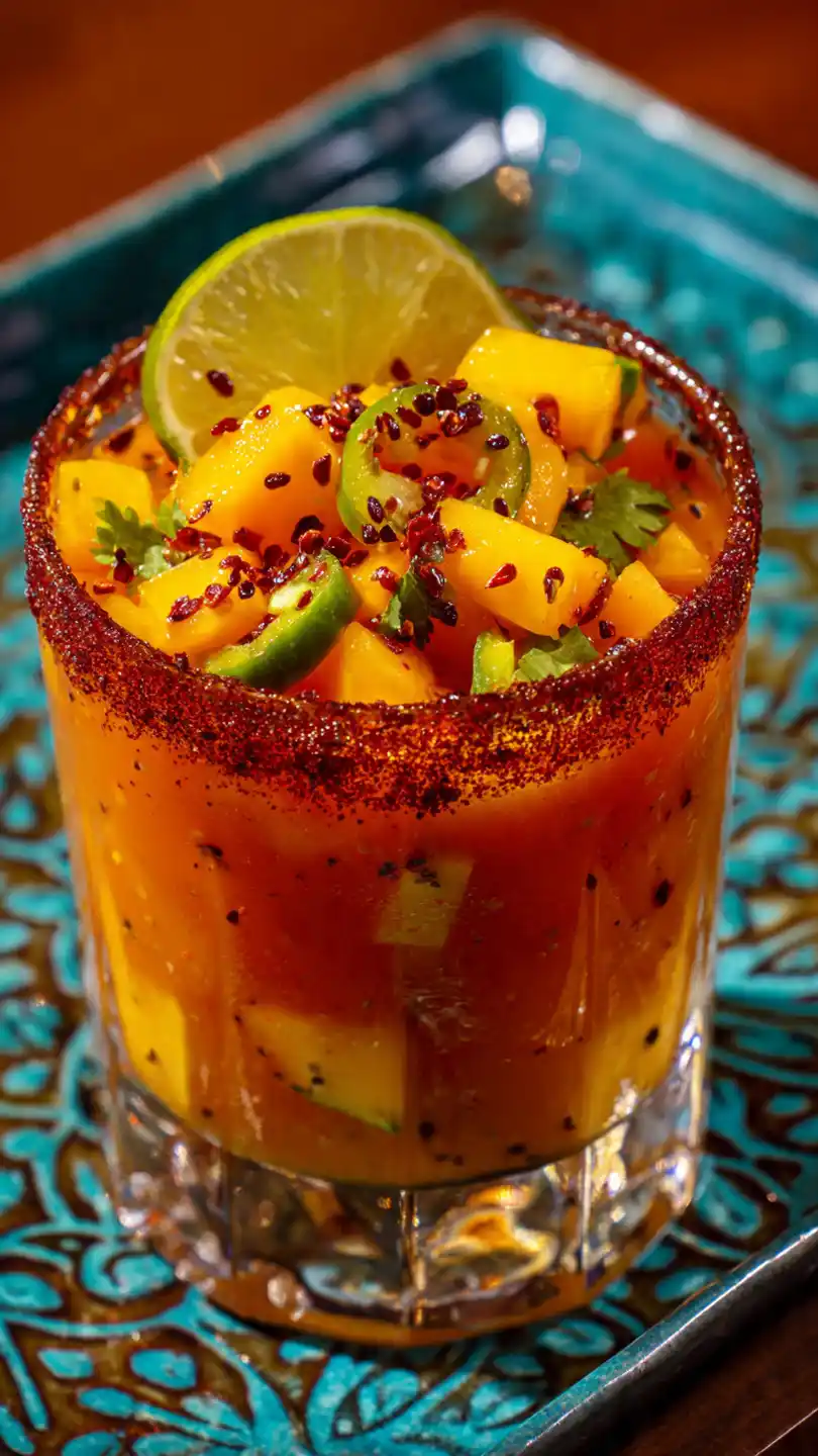 Spicy Mango with Chamoy and Lime