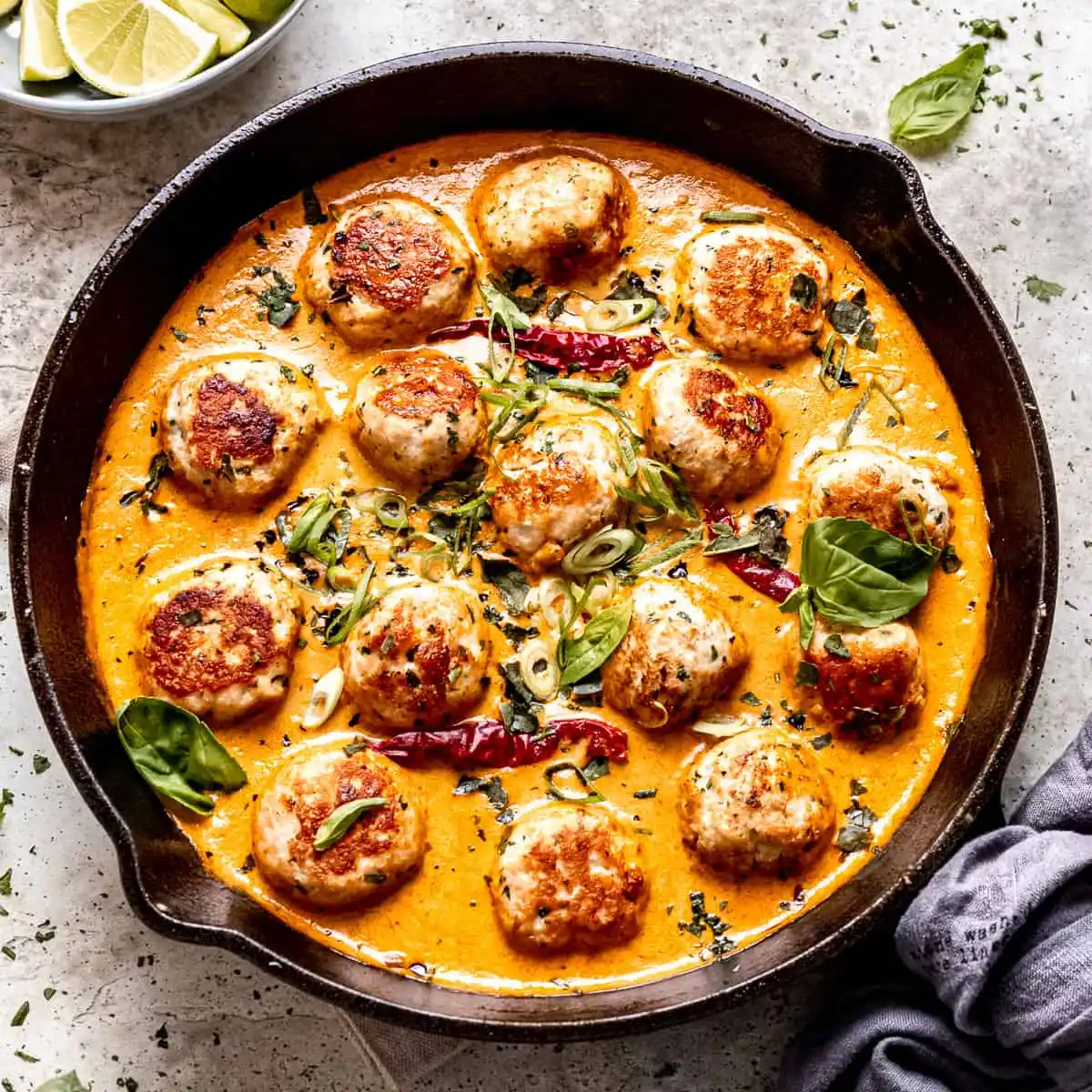 Thai Red Curry Meatballs