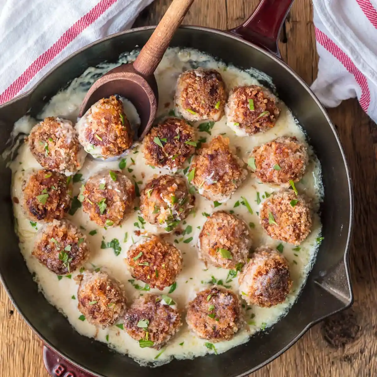 Turkey Cordon Bleu Meatballs