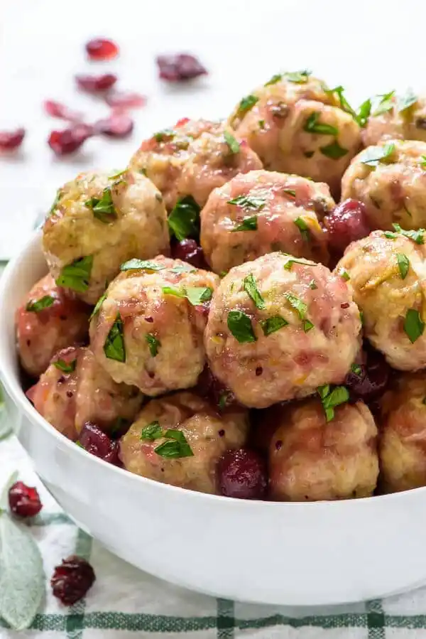 Turkey Cranberry Meatballs