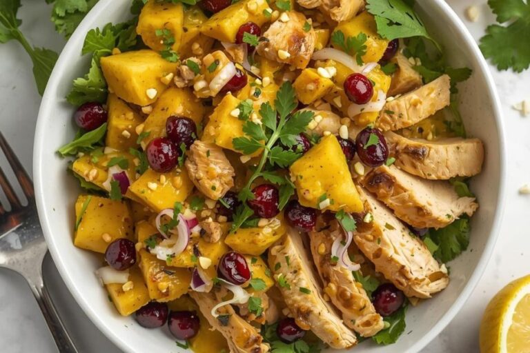 asian chicken cranberry salad