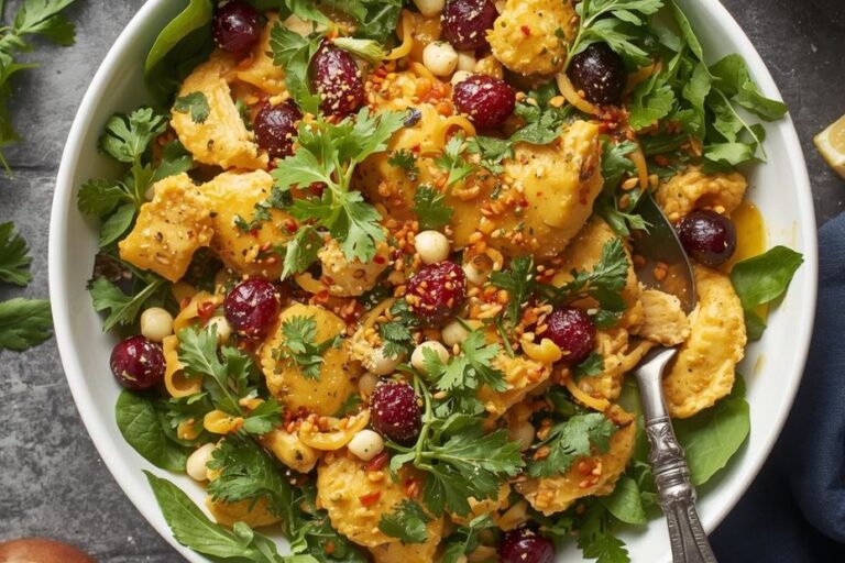 curry chicken salad recipe with cranberries