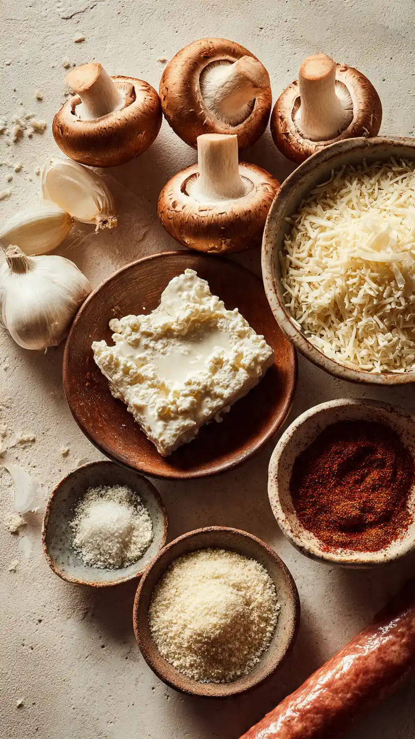 Ingredients (Stuffed Mushrooms)