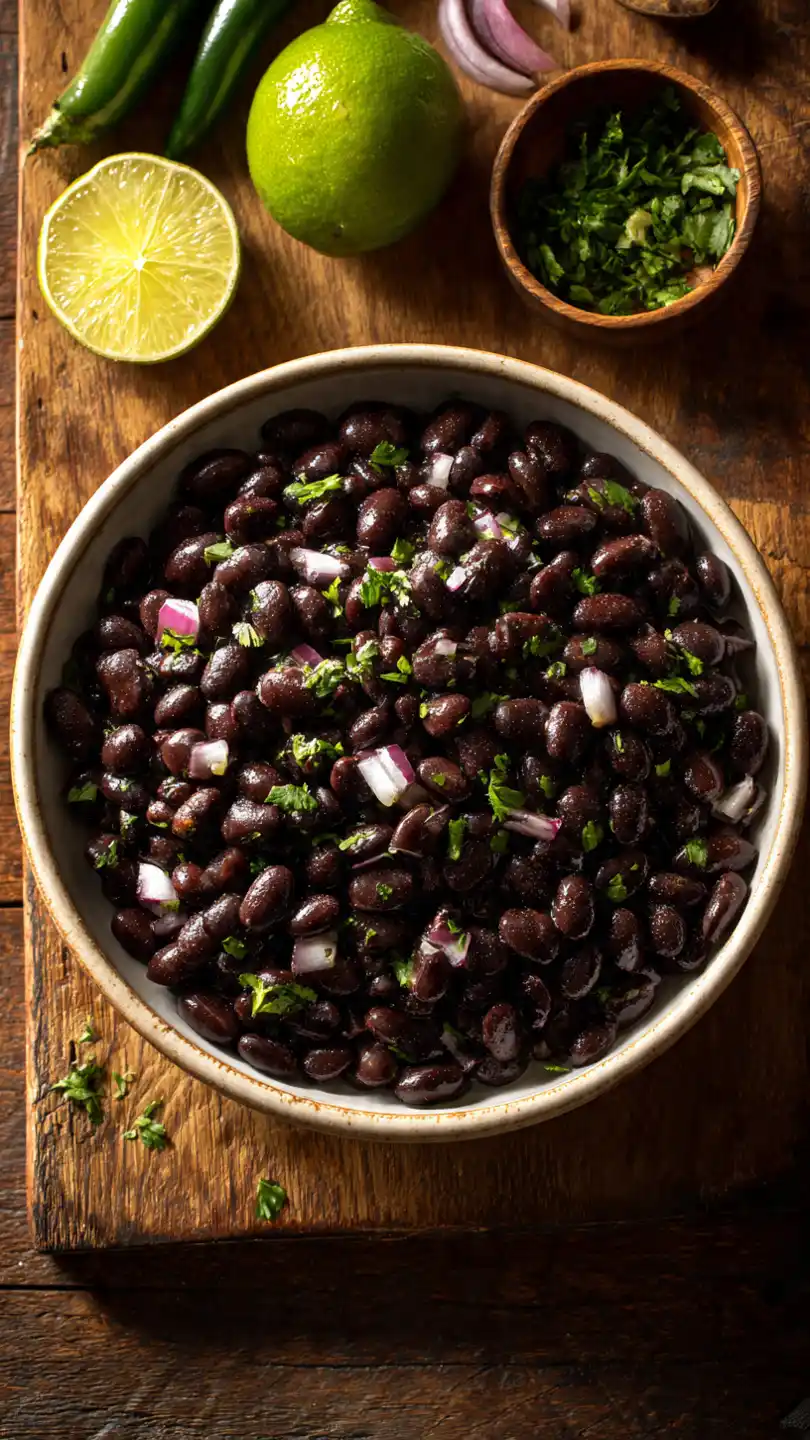 Quick Seasoned Black Beans