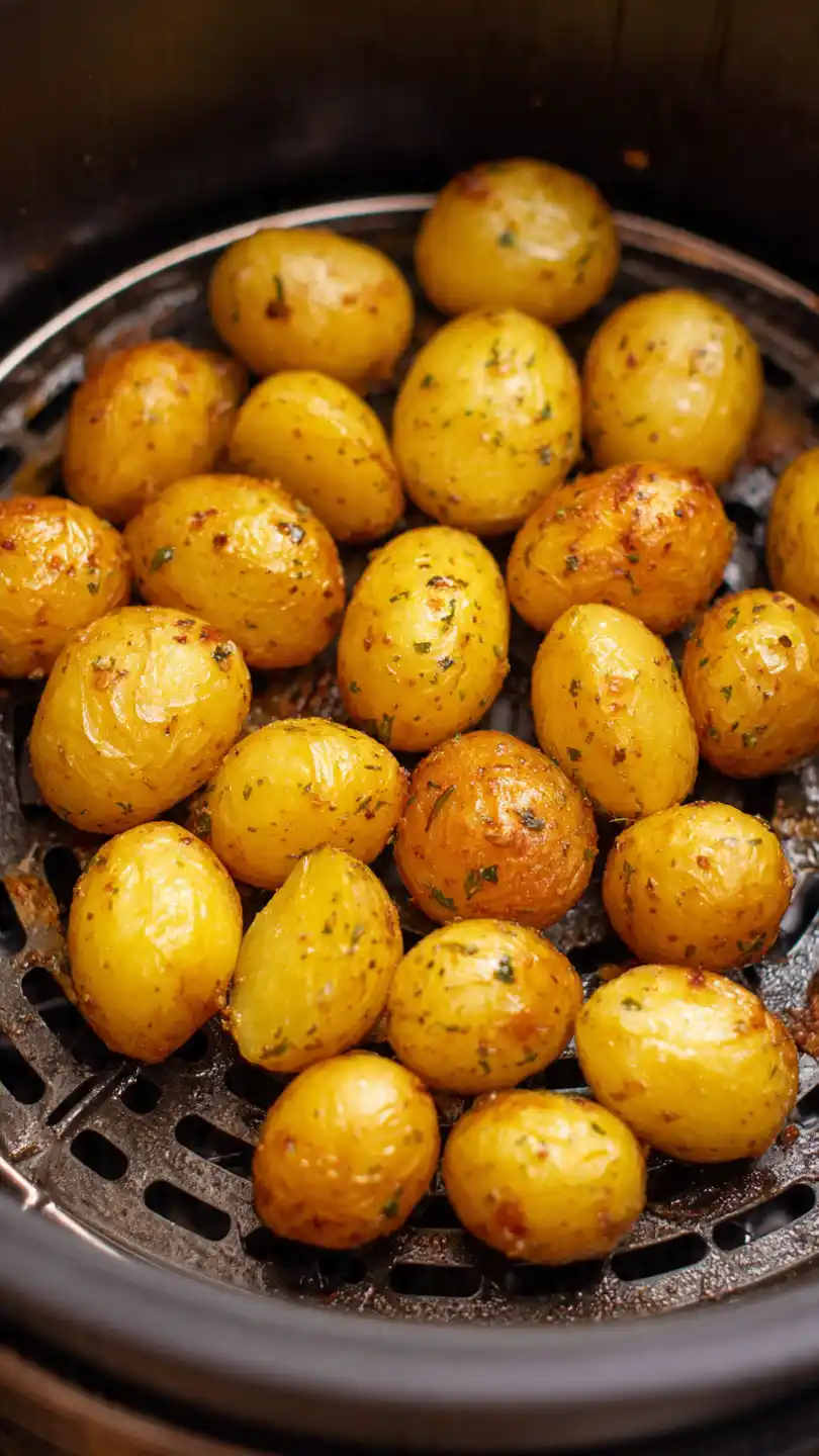Air Fryer Yellow Potatoes The Drying Phase