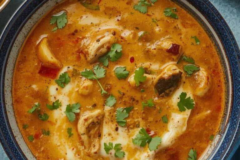 Authentic chicken tortilla soup