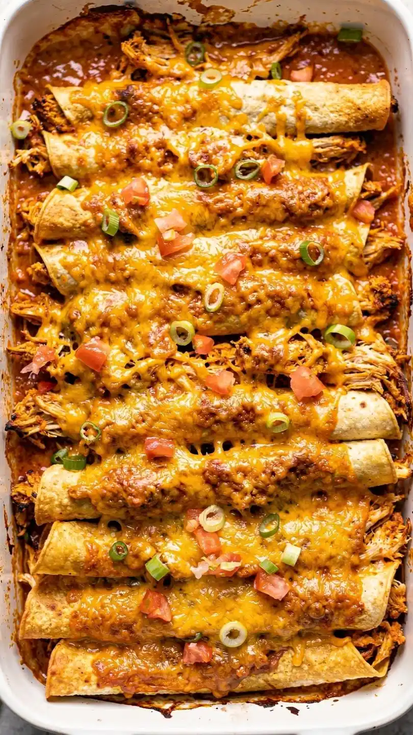 Chicken Taquitos Casserole with Bake to Bubbly, Golden Perfection