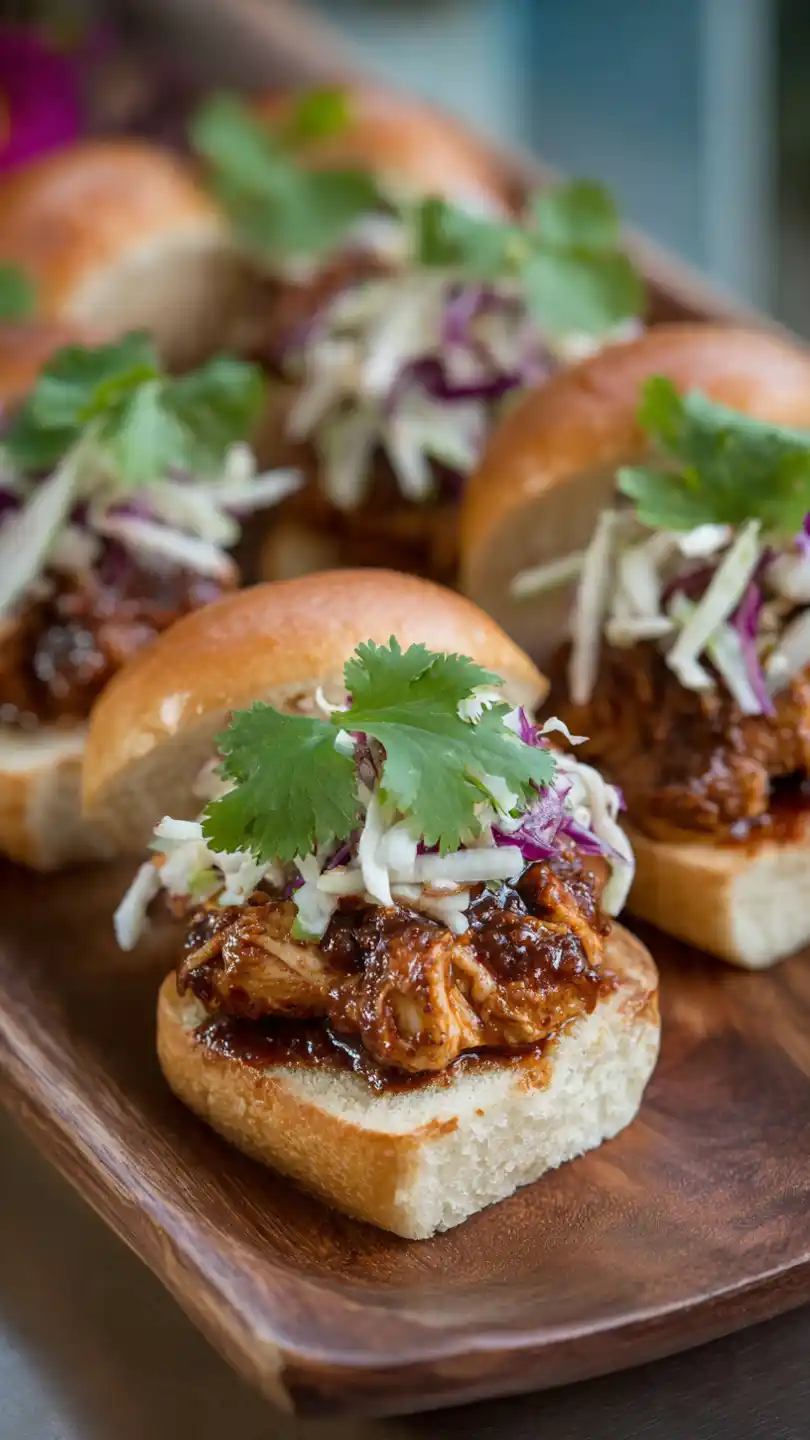 Mexican Appetizers with Chicken Mole Sliders
