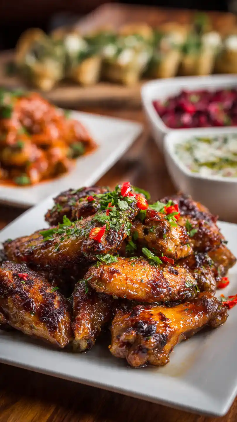 Mexican Appetizers with Chipotle Chicken Wings