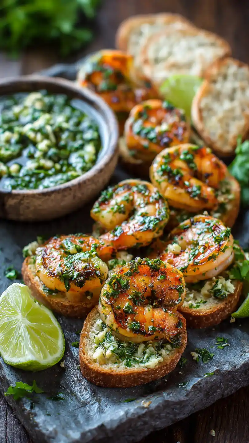 Mexican Appetizers with Cilantro Lime Shrimp