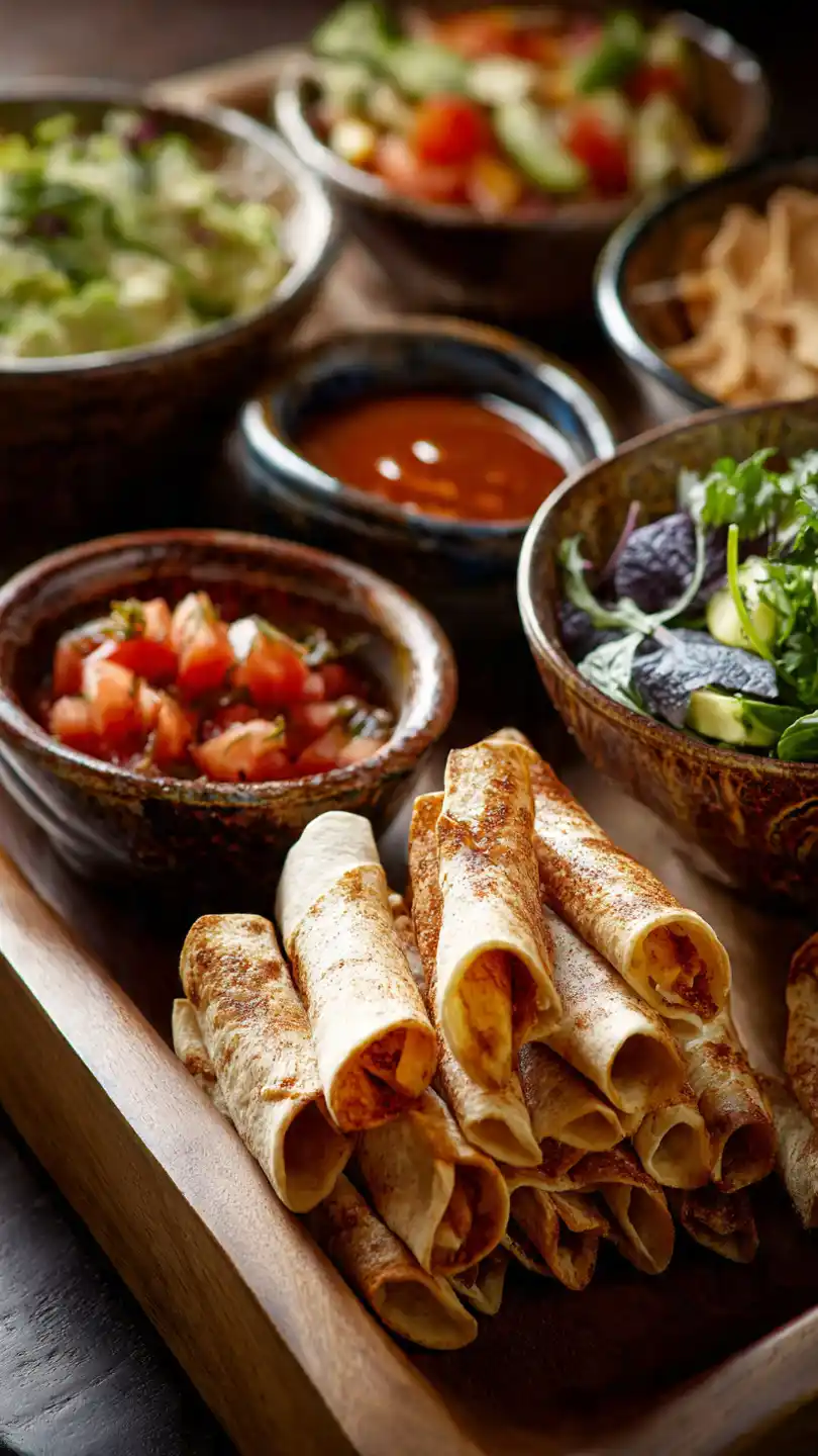Mexican Appetizers with Cinnamon Tortilla Strips