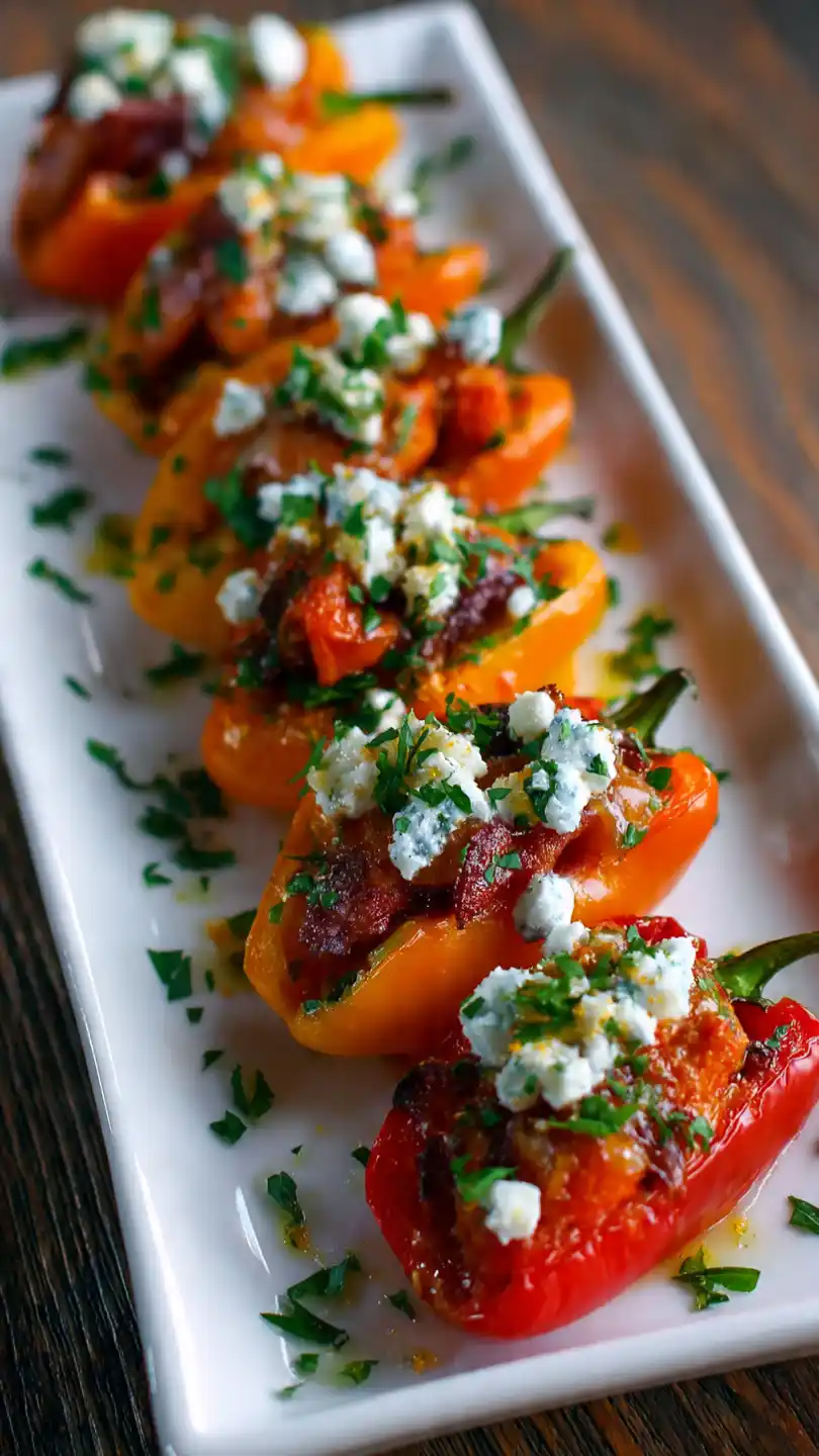 Mexican Appetizers with Stuffed Mini Peppers
