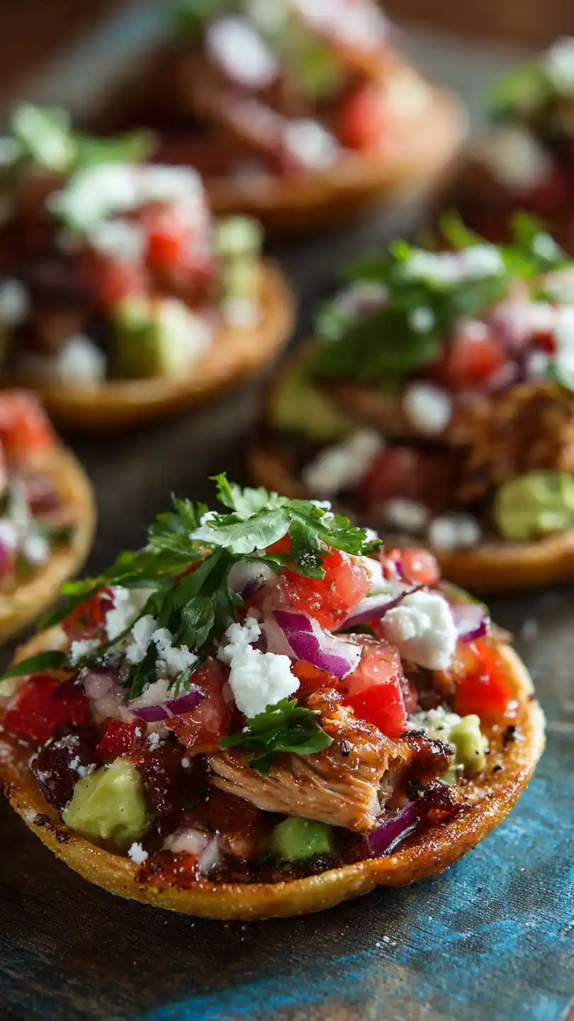 Mexican Appetizers with Tostada Bites
