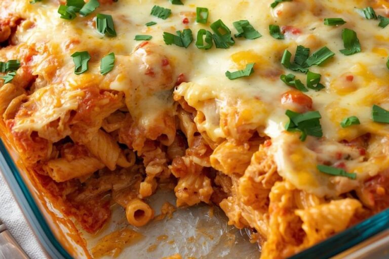 Mexican chicken pasta casserole