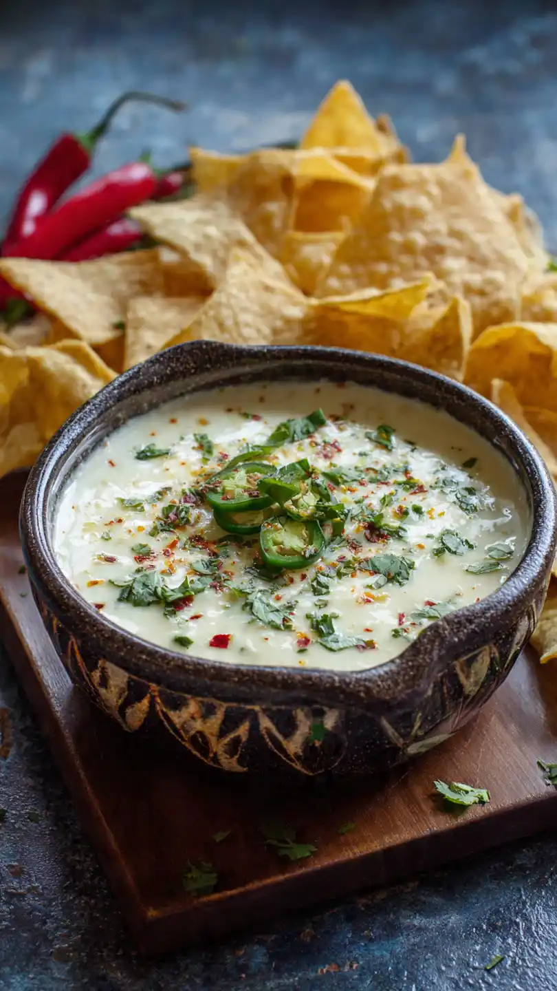 Stir to Smooth, Creamy Perfection Mexican White Cheese Dip