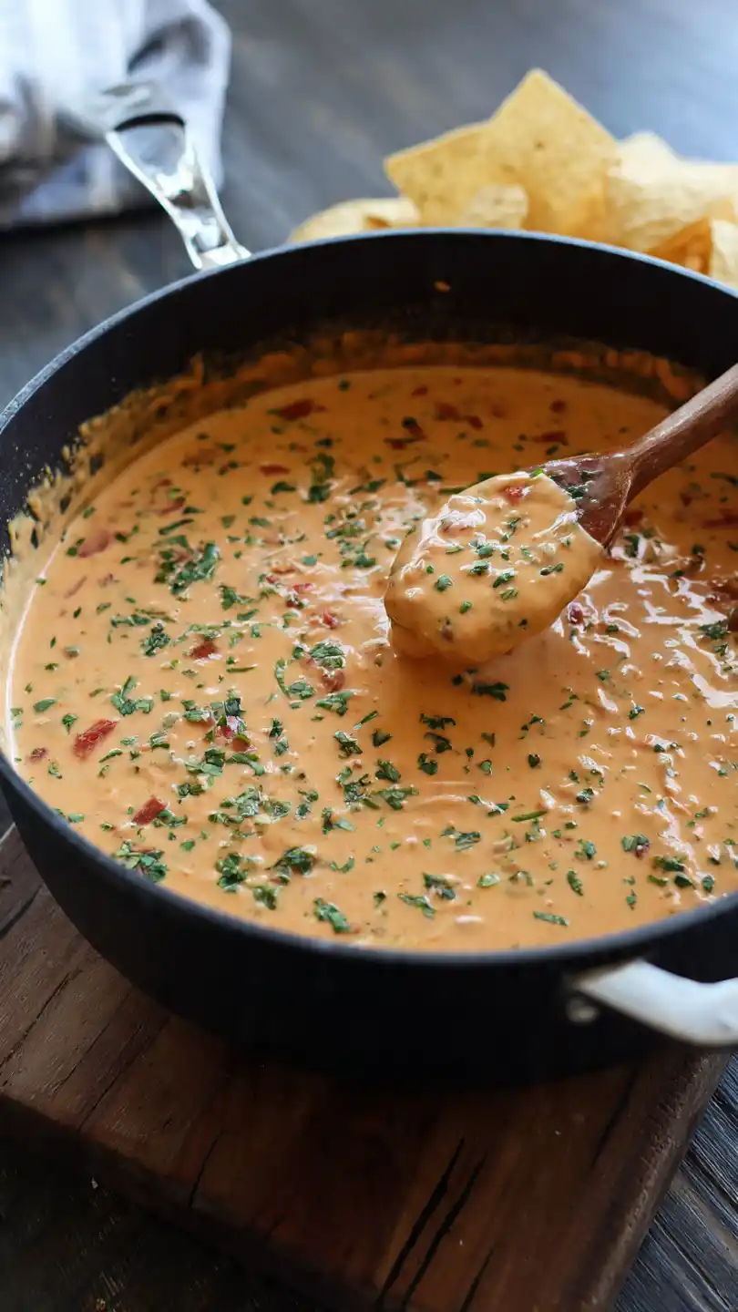 Stir to Smooth Perfection Queso Dip